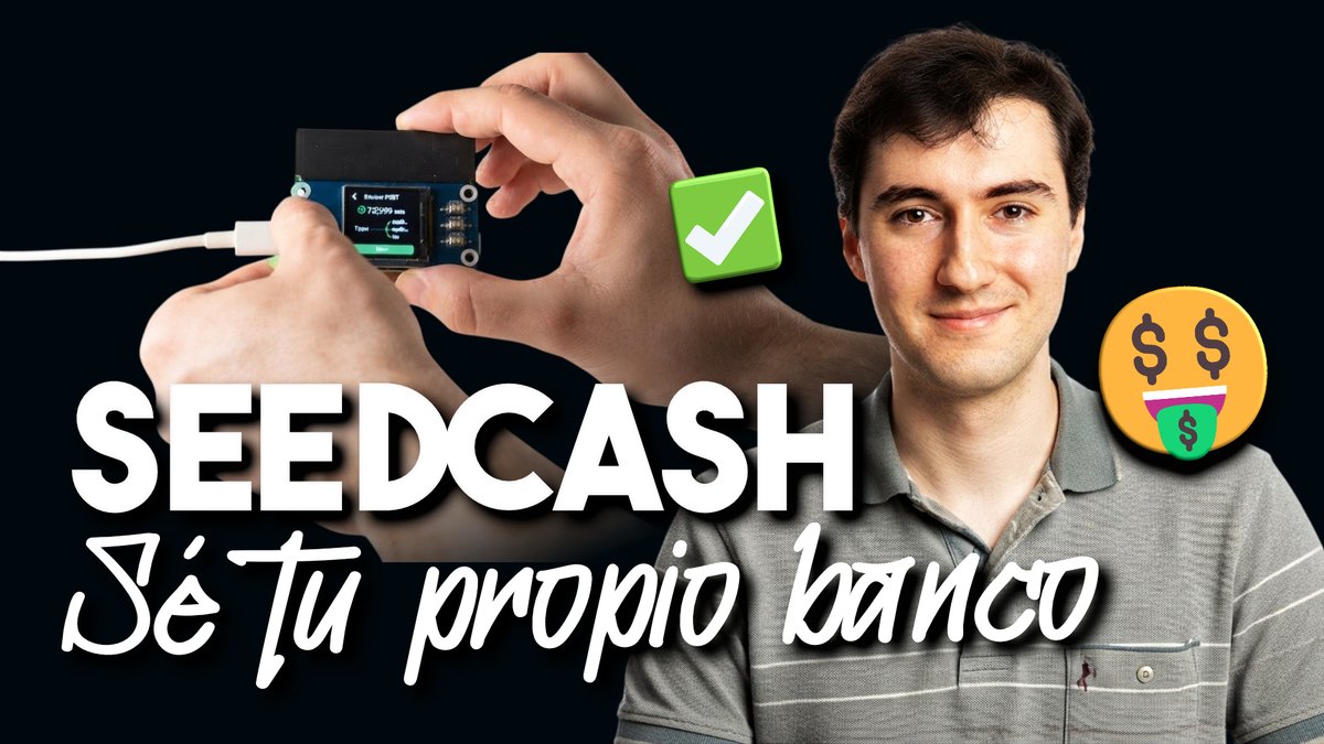 elBitcoin's tweet photo. Episodio 307 de @AlmuerzoNo  🔐

SEEDCASH: SÉ TU PROPIO BANCO (PERO EN SERIO)

- YouTube: https://t.co/YzuVgRv0q2

- Ivoox (audio): https://t.co/J42cnVUGtt

- Odysee: https://t.co/HPKvhxvDrO

- Spotify: https://t.co/ZXaw47eMXi

cc @seedcashOG #HardwareWallet @RodLuisGuevara