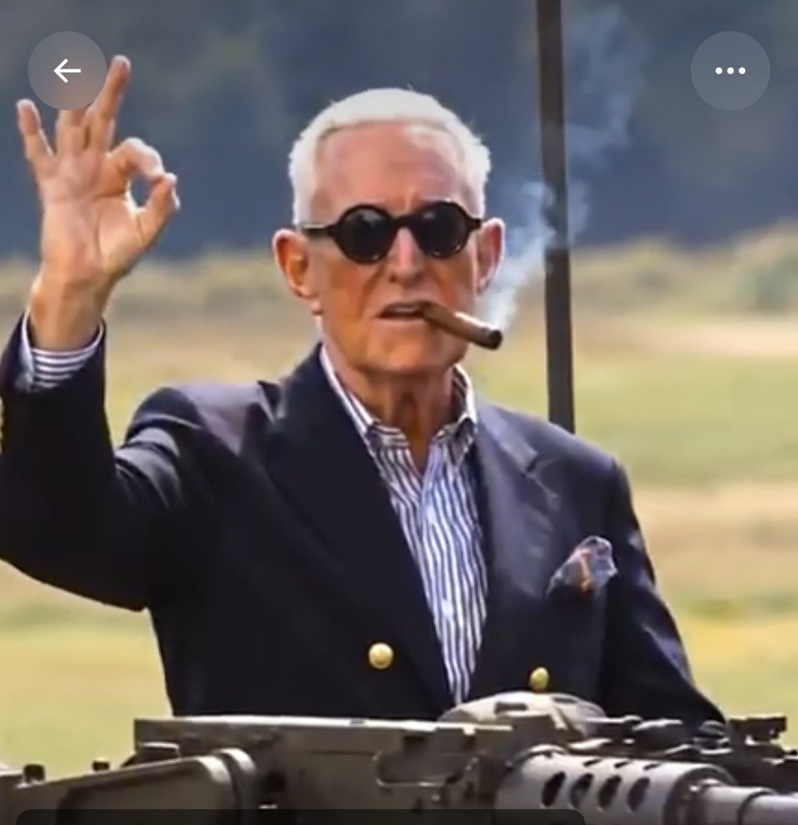 RogerJStoneJr's tweet photo. No morons everyone in my generation knows that this hand gesture simply means OK. No, it's not some secret White power signal. https://t.co/Ei73vnaAdN