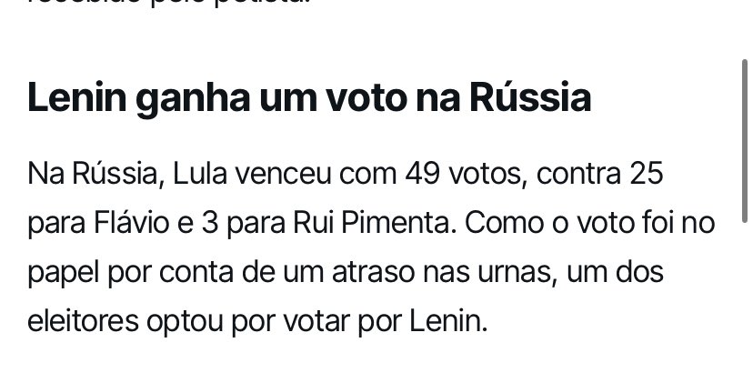 hiime7n's tweet photo. Como assim o voto foi em papel e algum louco votou no LENIN https://t.co/gRnksRNOUL