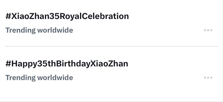 xztrendsetter's tweet photo. Here we come.!! We are trending worldwide in general! Cheers 

XIAO ZHAN 35PECIAL BDAY

#XiaoZhan35RoyalCelebration #Happy35thBirthdayXiaoZhan https://t.co/okbg2GG3NJ