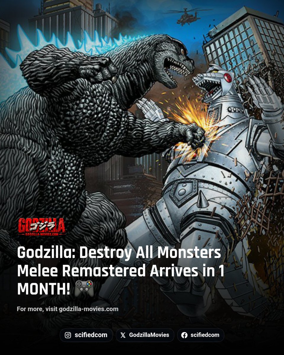 GodzillaMovies's tweet photo. Who's ready to brawl?! 

#Godzilla #GodzillaDestroyAllMonsters #Gaming #Games https://t.co/ESSHmkISk8
