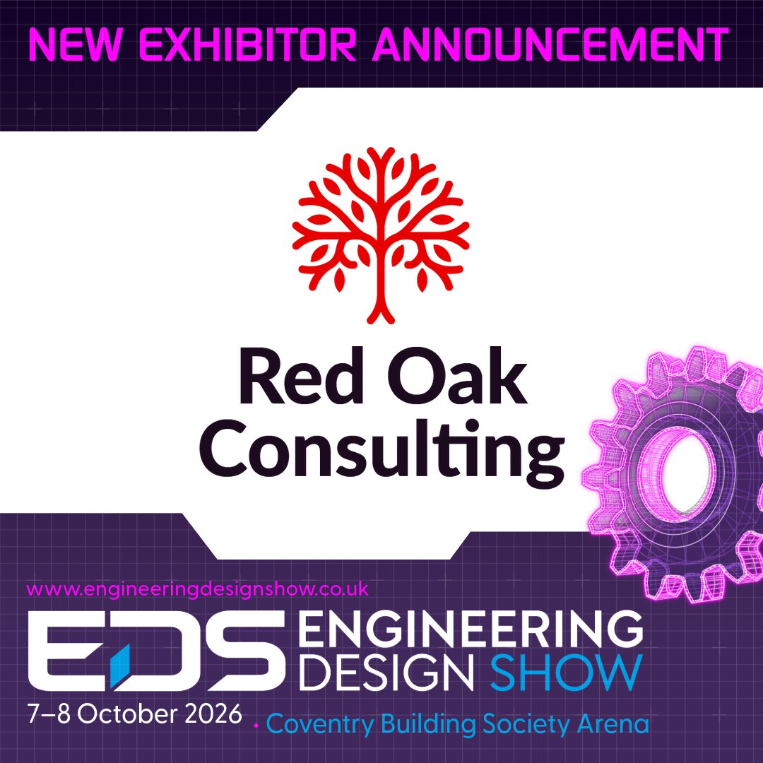 EngDesignShow's tweet photo. We’re pleased to welcome Red Oak Consulting to The EDS 2026!

Red Oak Consulting supports product development with engineering expertise that helps organisations move from early ideas to practical, manufacturable solutions. 

Register for free today: https://t.co/zONf2xrlwG https://t.co/Q5IkJR4OmD
