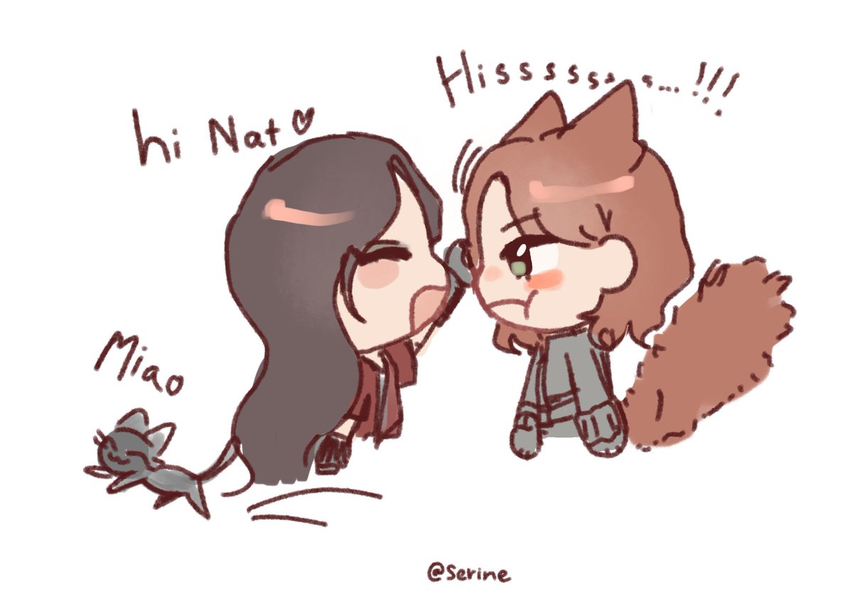 Serjnee's tweet photo. It's a cat
#Wandanat #WandaMaximoff #NatashaRomanoff #Marvel #Wanda #Fanart https://t.co/XJYuNTmaxo