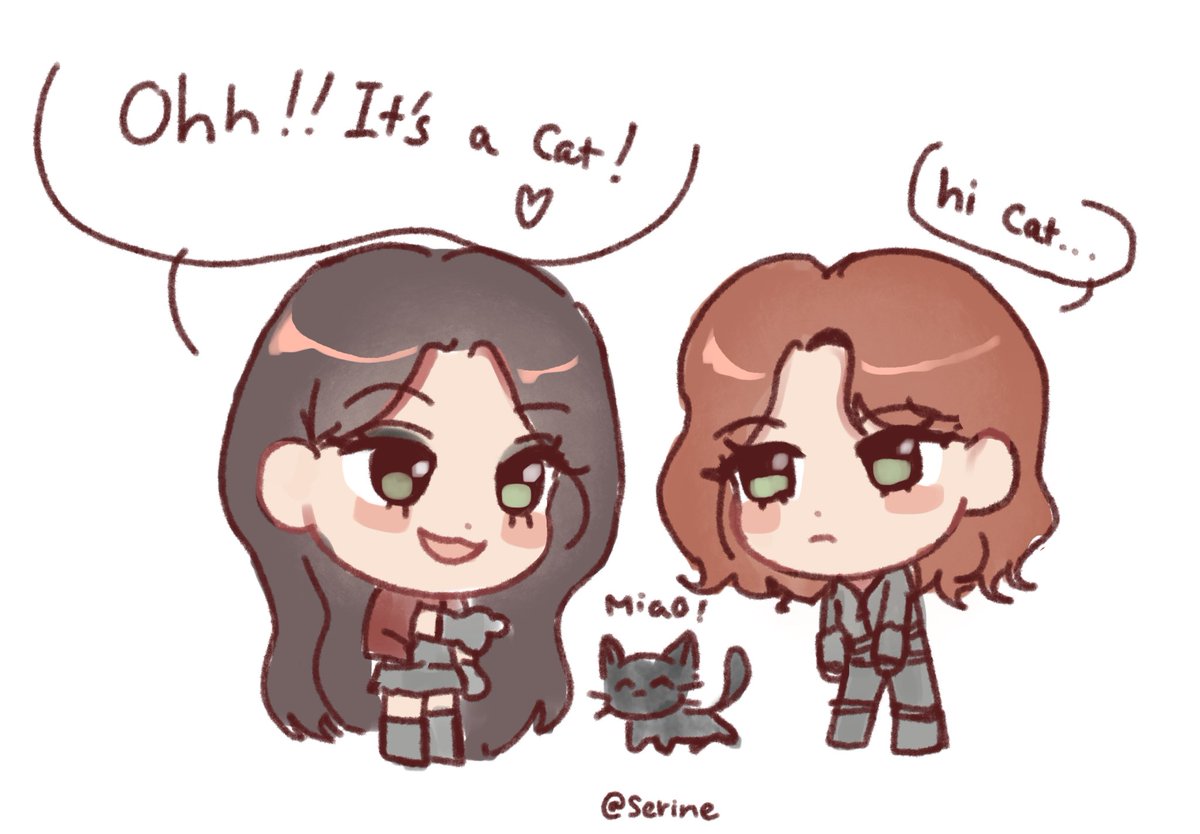 Serjnee's tweet photo. It's a cat
#Wandanat #WandaMaximoff #NatashaRomanoff #Marvel #Wanda #Fanart https://t.co/XJYuNTmaxo