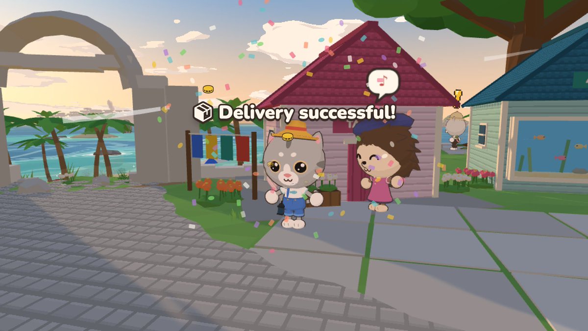 AShortSail's tweet photo. Delivery successful! 📦

Every island has someone waiting for a letter or a parcel. Pack your hold, set sail, and hand it over.

Follow for news and updates!

#cozygames #indiegame #gamedev https://t.co/3WqJNlNXy8
