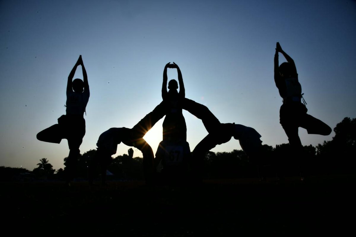 grouphqchennaiB's tweet photo. Day 5 of #AIVSC26 began in stillness and closed in triumph! ✈️🔥

🧘 The morning opened with Yoga during PT, in keeping with the nation's drive to promote Yoga awareness and carry India's timeless gift to the world to its youth. https://t.co/fdVVDqCtTH