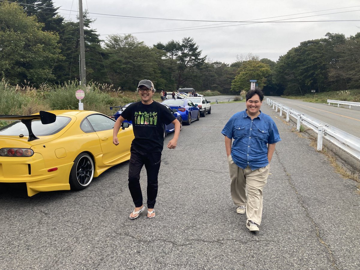 _acceleration's tweet photo. 一発目から偏頭痛で

ズッコケ気味で始まった今回の

ドライブでしたがとても楽しくて

思い出に残る1日でした。

時の音のお二方！

ステッカーフルコンプ
おめでとうございます㊗️🎉
#ジャパン峠プロジェクト 
#峠ステッカー 
#赤城山 
#榛名山 
#時の音 https://t.co/GBWOWAc0FJ