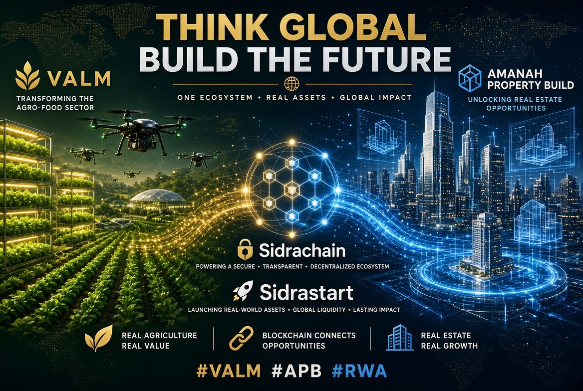 NKhayal14's tweet photo. 🚀 VALM + APB —
two RWA visions, one powerful SidraChain ecosystem!
🌱 From agro-food to real estate, real-world utility is taking shape on-chain.
🔥 Think Global. Build the Future. #SidraChain #SidraStart #VALM #APB
@ValmOfficiels @NafatOfficiel https://t.co/pbC0VRKH8T