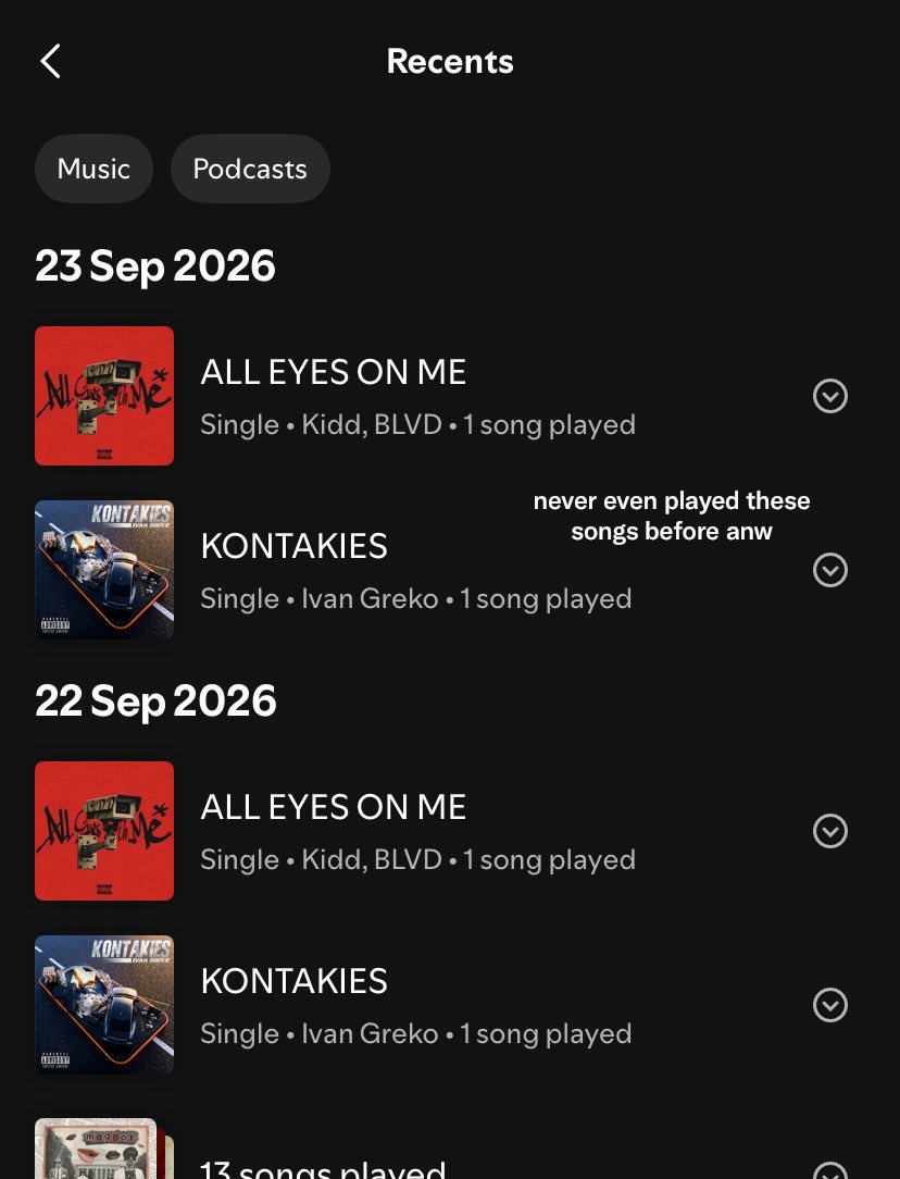 _nightskyes's tweet photo. who are these and why are they always on my recent played?? I changed my password once I found it and play countless playlist but why they are still on my homepage???😦 https://t.co/ibuIESUFDH