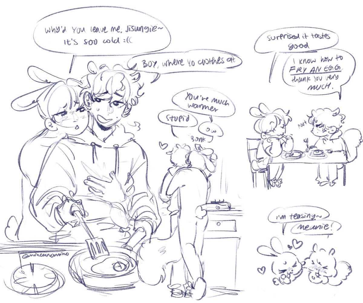 minccinomino's tweet photo. 🐰🐿️ at least they live alone so nobody else has to suffer their disgusting domesticity. hmmm actually scratch that miso involve me. https://t.co/Il5544tErd
