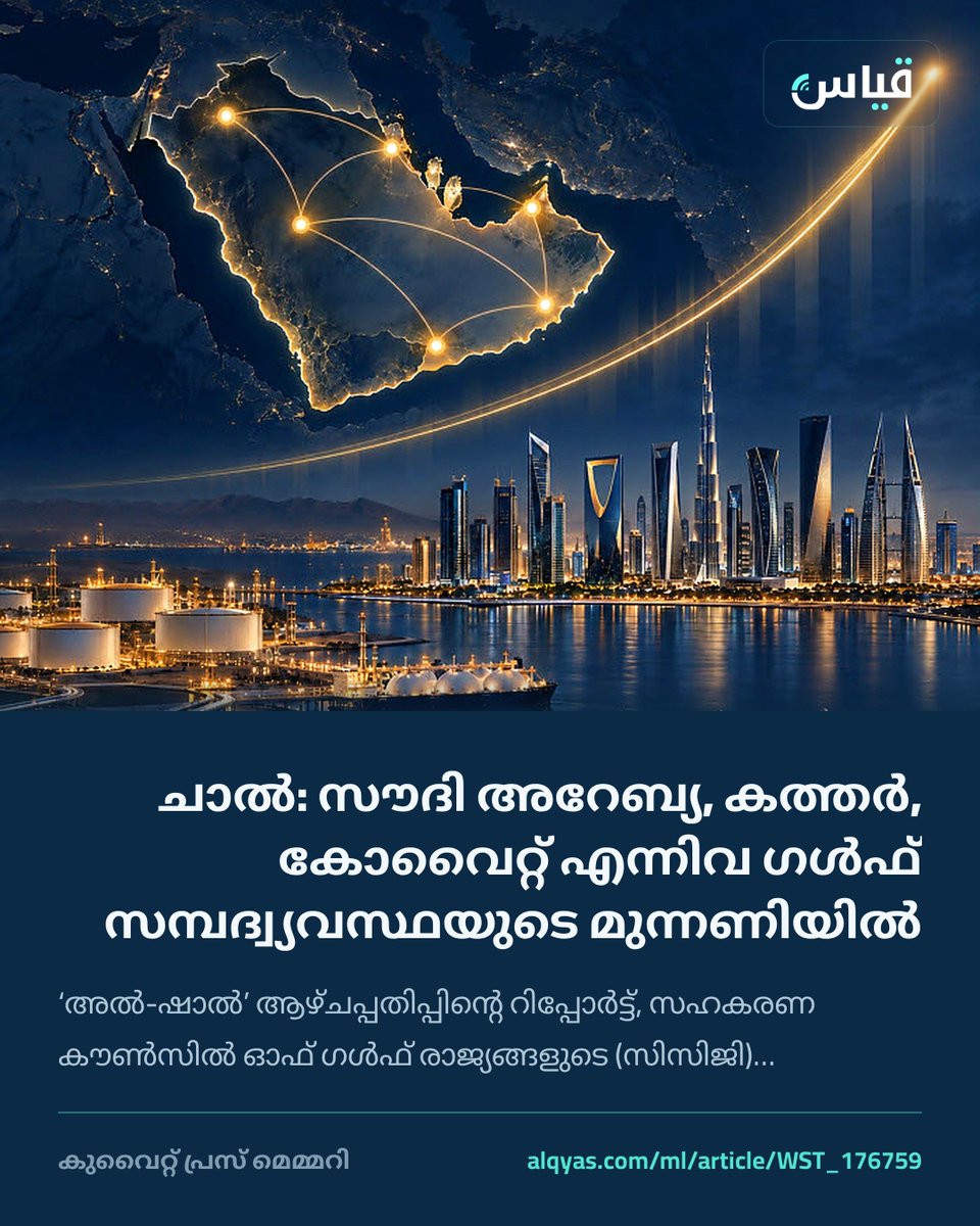 alqyascom_ml's tweet photo. ചാൽ: സൗദി അറേബ്യ, കത്തർ, കോവൈറ്റ് എന്നിവ ഗൾഫ് സമ്പദ്വ്യവസ്ഥയുടെ മുന്നണിയിൽ

https://t.co/N0hdbjA5Mc

#കുവൈറ്റ് #Kuwait #മലയാളം https://t.co/LcG9YrZklT