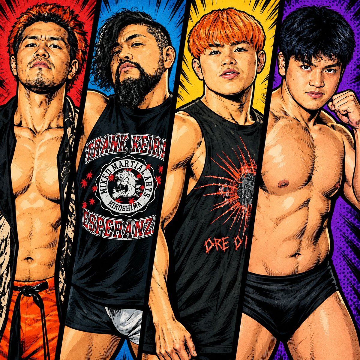 KOBE21309562's tweet photo. 10/9(金)フラファイ🔥
【対戦カード】

▼メイン30分1本勝負
三原一晃&amp;菊池悠斗
vs
Ken&amp;川島真織

▼第3試合30分1本勝負
岡田剛史&amp;小山寛大
vs
花見達也&amp;藤本幸輝

▼第2試合3WAY20分1本勝負
RIRU
vs
佐々木幹矢
vs
大宅龍則

▼第1試合30分1本勝負
ブラザーヤッシー&amp;村田尚彌
vs
清水佑&amp;澤田功太郎 https://t.co/FT5ikEHCBk