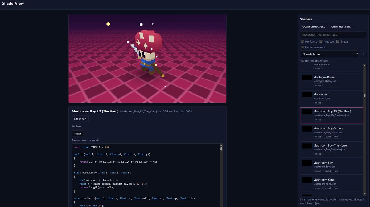 JailletPatrick's tweet photo. Voici l'integralité de mes Shaders GLSL, +400 Shaders
https://t.co/1PDWX4Tu6V
#つぶやきGLSL, #GLSL, #shadertoy, #creativecoding, #codegolf, #twigl https://t.co/x0LXmVgIY9