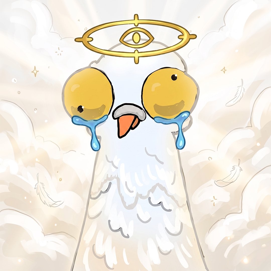 pigeoncrew_nft's tweet photo. Where there is darkness, there is light.

Born from the clouds, guided by something greater.

The angel has arrived.✨ https://t.co/P3s2uSxAba