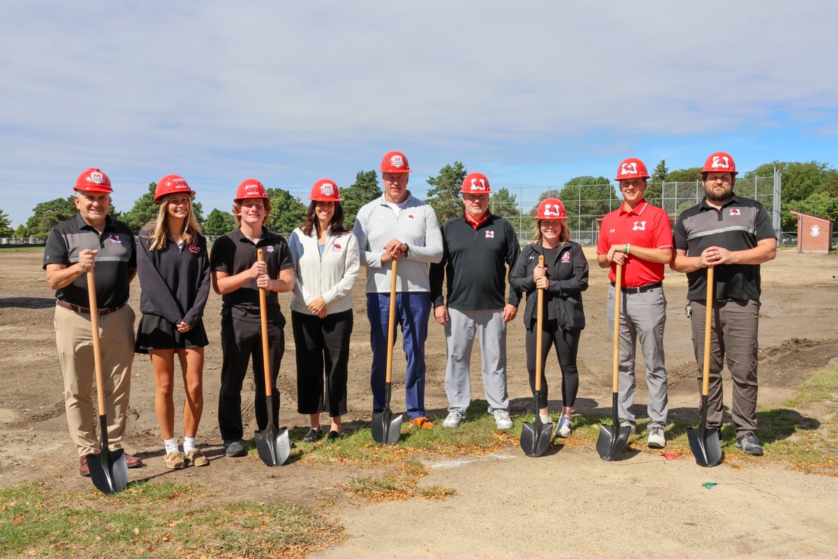 HonorGloryFame's tweet photo. Our hardworking student-athletes deserve fields that match their dedication! We’re excited to announce that we’ve broken ground on new turf for Marist’s baseball and softball fields, with completion planned for the Spring 2027 seasons. https://t.co/qwB912w81n