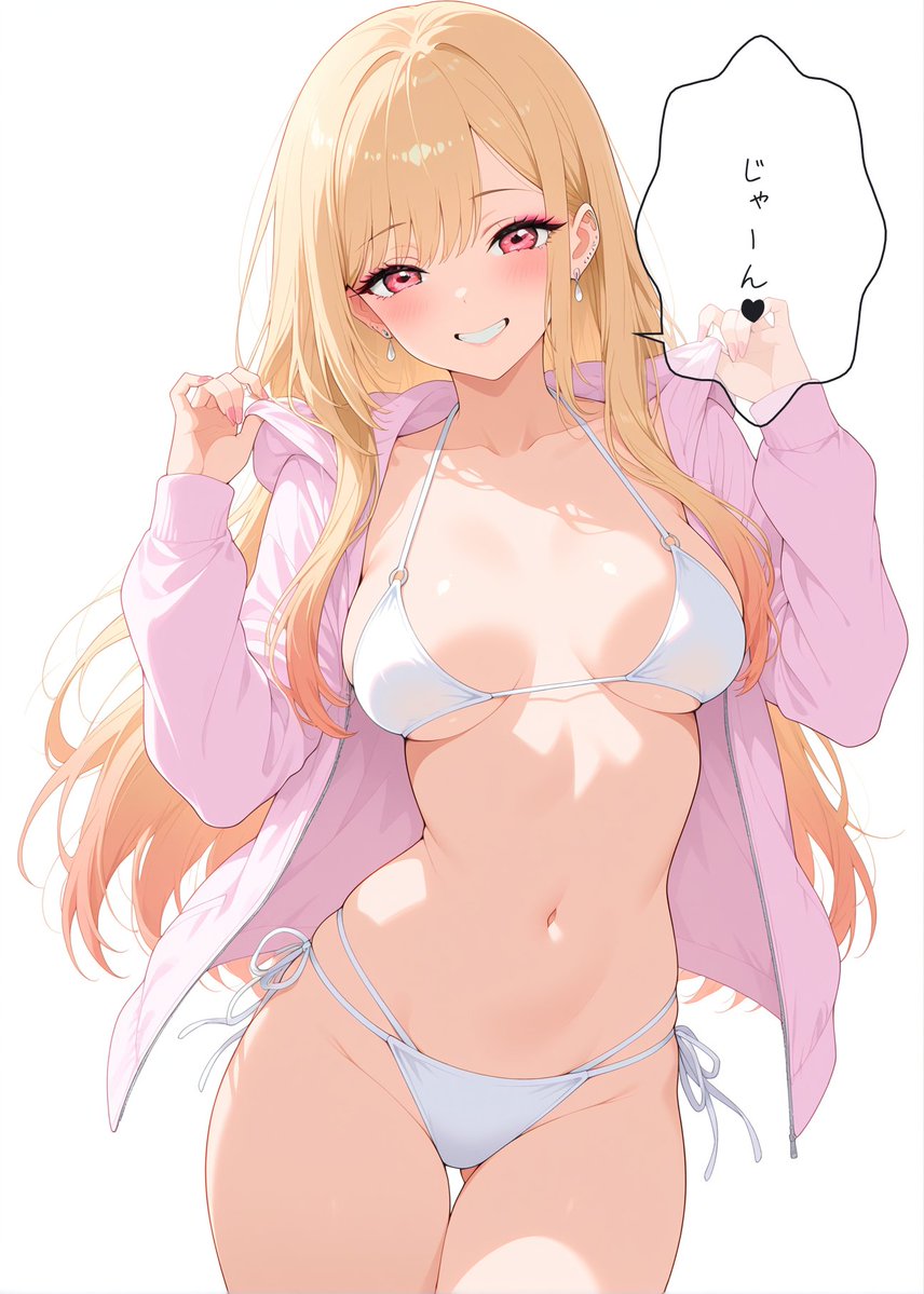 pomerasu's tweet photo. 水着をお披露目する夢海ちゃん https://t.co/wyywoUyCJx