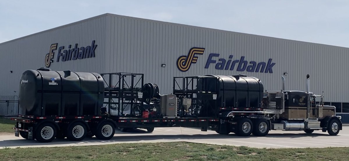 SurePointAg's tweet photo. Fairbank put together an impressive spray tender built for a full day in the field.

Built on a 48' Neville Built trailer, this rig features a 9-product SurePoint #QuickDraw system alongside a John Blue wet seal pump, tote racks, Super Reel, LED lights, and easy-access clean water rinse. QuickDraw is built right into the heart of the tender, giving the operator a centralized system for managing chemical mixing and loading when it’s time to get back to the sprayer.

We appreciate Fairbank sharing a closer look at this build and continuing to put SurePoint technology to work in complete tender solutions for their customers.
#FarmEquipment #Agriculture #SurePointAg #PrecisionAg