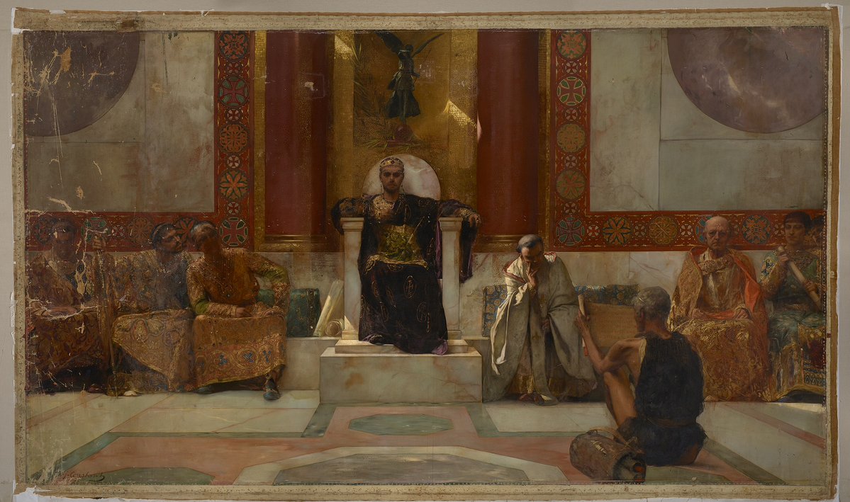 blessedmikko's tweet photo. ‘If we take pains to ensure that the civil laws, the authority over which God in His loving-kindness has entrusted to us, are kept inviolate in all respects for the security of our subjects, how much greater care ought we to devote to the safeguarding of the sacred canons and divine laws, which have been ordained for the salvation of our souls?
For those who observe the sacred canons are deemed worthy of the help of the Lord God, whereas those who transgress them subject themselves to condemnation.’
–St. Justinian, Novella 137, Preface