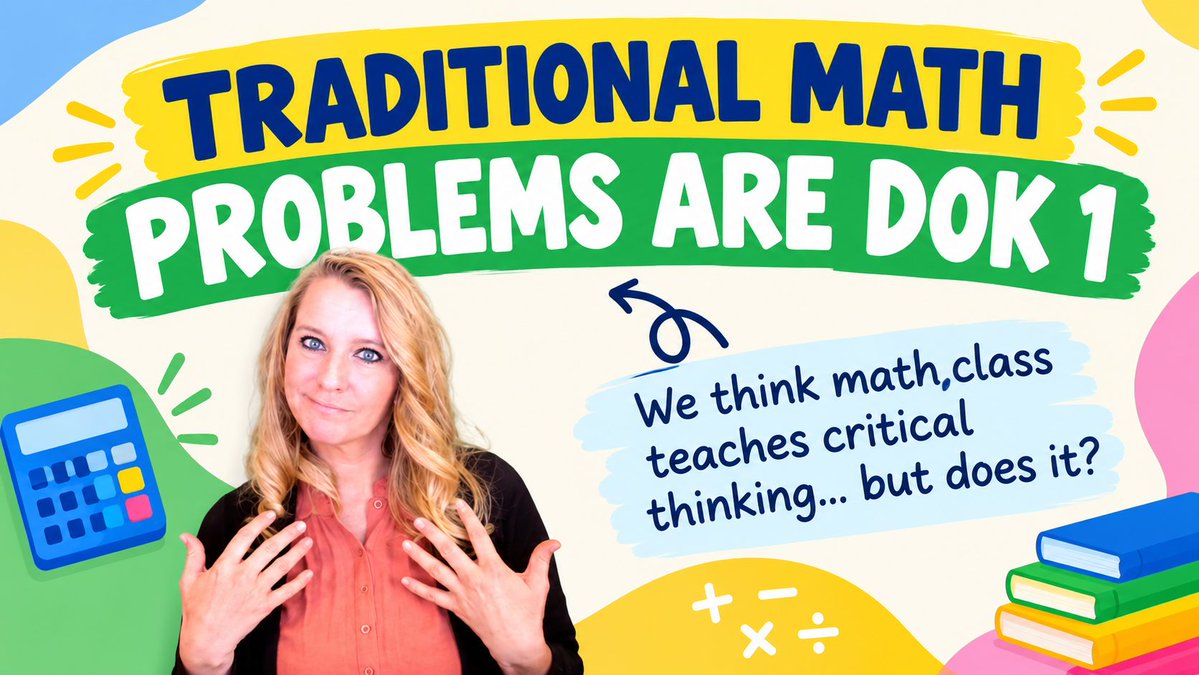 alicekeeler's tweet photo. Does math class teach critical thinking?

It is DOK 1 (low critical thinking) to mimic steps and directions. 

#mathChat #DOKchat #TeacherTech https://t.co/cxHeg5llw3