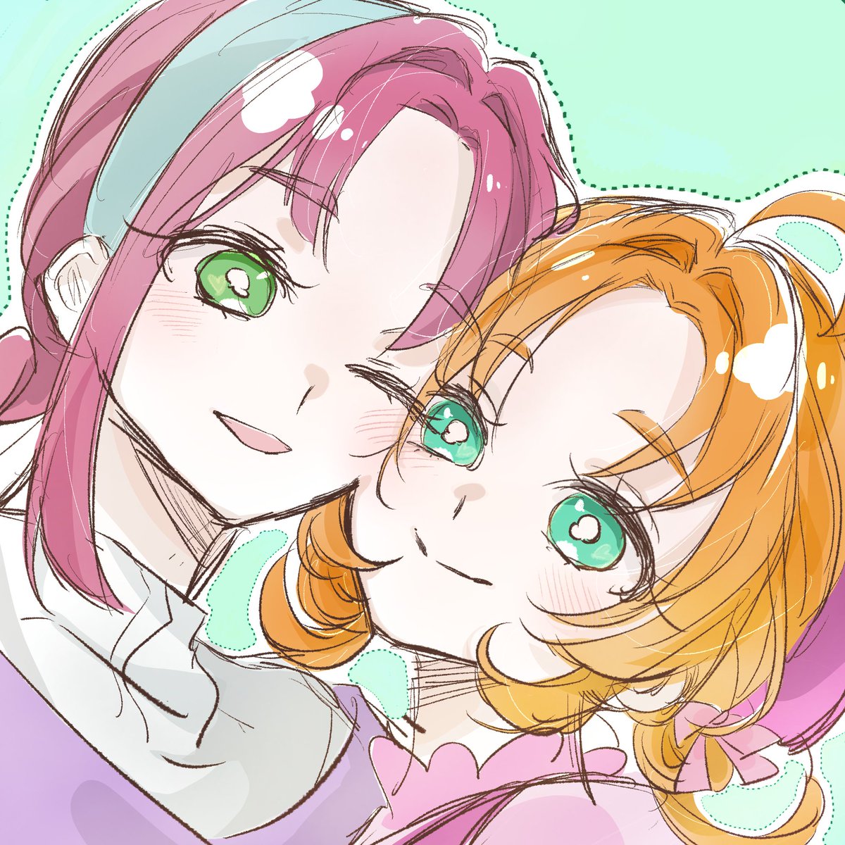 cookie_gyoza11's tweet photo. 明智母娘💜🩷
#たんプリ 　＃precure https://t.co/ReaG7XOjZX