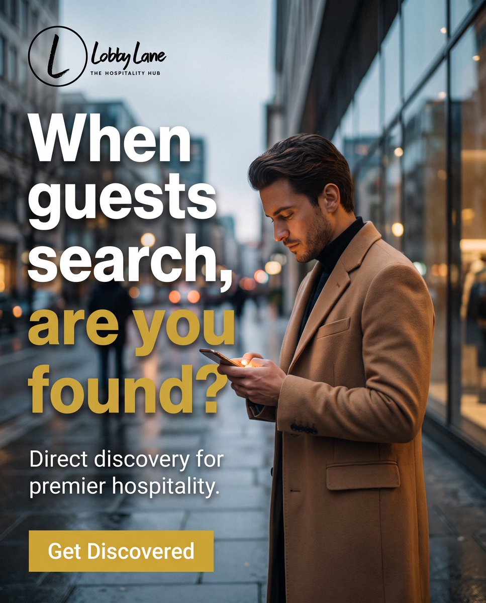 Lobby_Lane's tweet photo. If you aren't visible in local searches, you're missing your ideal guests. Connect directly.
#LobbyLane https://t.co/VW4rggpenc