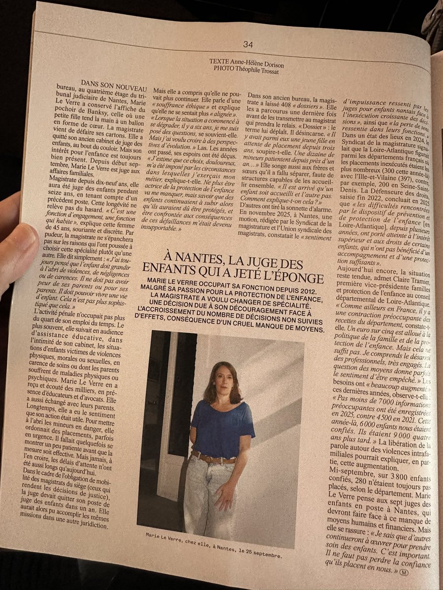 palais_au's tweet photo. Dans M le Monde, un rappel que la justice des mineurs est avant tout  et surtout la justice de la protection de l’enfance en danger… et l’Etat est gravement défaillant en matière de moyens. https://t.co/NHOF9DrqtM