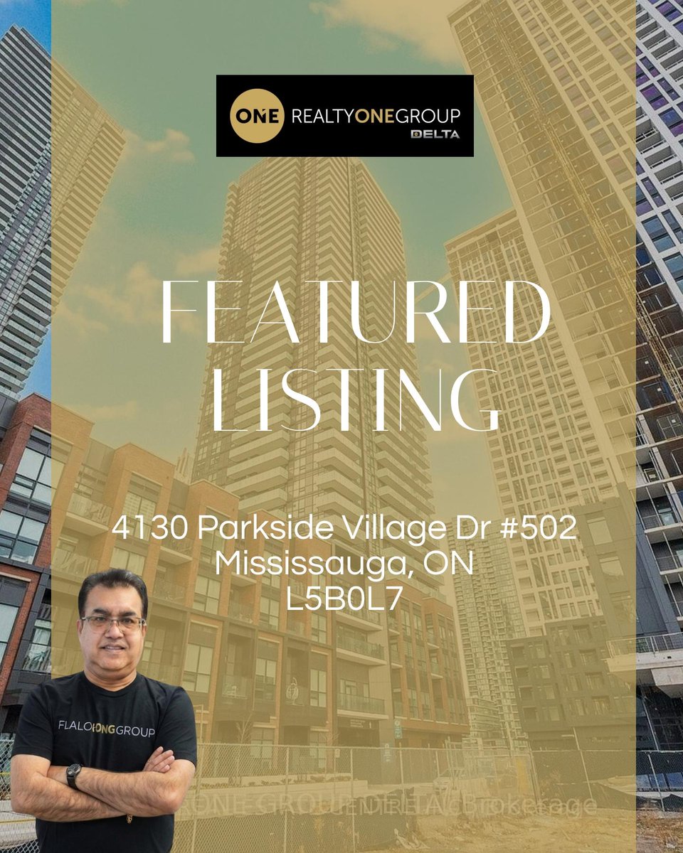 Ravrealty's tweet photo. Live in style at 4130 Parkside Village Dr #502, Mississauga, 1-bed+den, terrace, parking, amenities, near Square One. $449,900. https://t.co/haMvVmm8TY