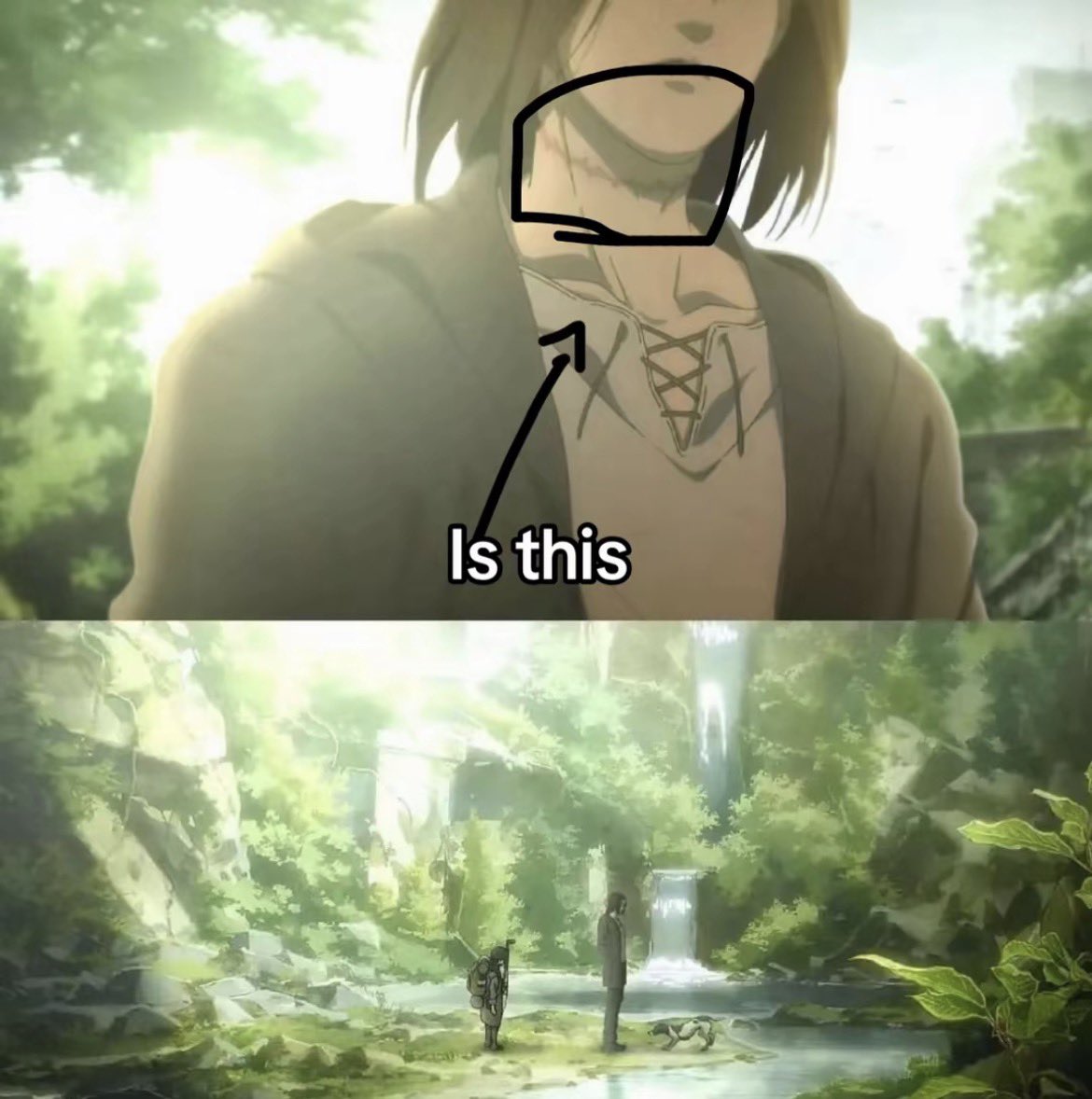 heyjay_xo's tweet photo. EREN IS DEFINITELY NOT DEAD. https://t.co/7iY9nKlEWv
