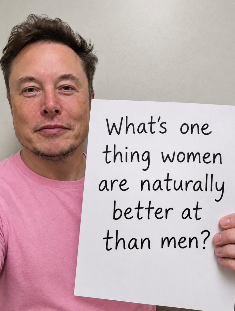 MuskXNewsfx's tweet photo. No bias - What's one thing women are naturally better at than men? https://t.co/jgGZFccFbR