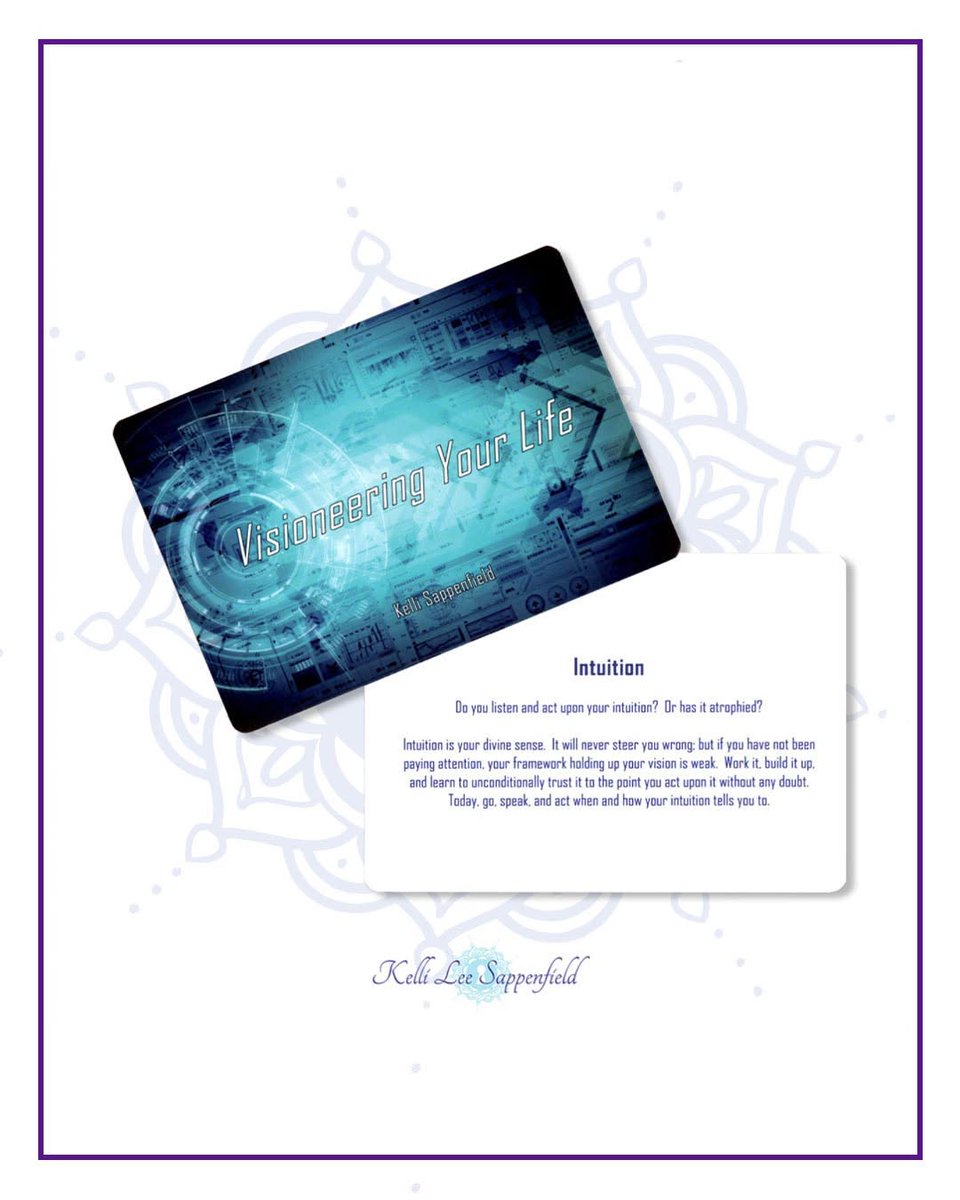 KSappenfield's tweet photo. Do you listen and act upon your intuition? Or has it atrophied?

#VisioneeringYourLife #OracleCards

https://t.co/hO6BX34iAU https://t.co/mPaNk2TXHK