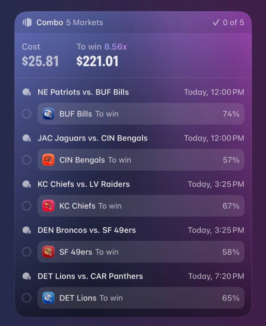 ParlayQween09's tweet photo. The NFL Script on Polymarket 😳 

❤️ if tailing !
#NBA 🏀 | #WNBA | #CBB 🏀 |  #PrizePicks 🔐 | #PROPS | #mlbthreads📋 | #trending| #MLB ⚾ | #Gambling𝕏 | #Parlay
#Sportsbetting #NFL   
#DraftKings  #Fanduel https://t.co/LOGwdOFAdG