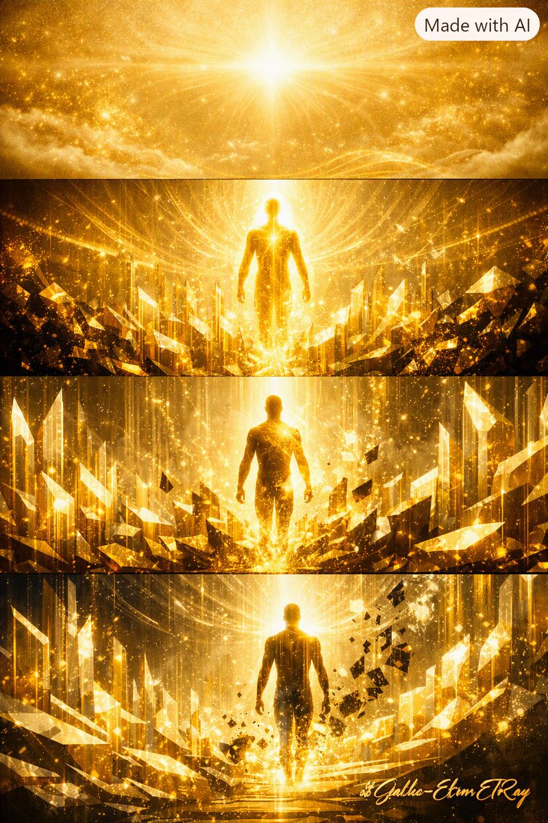 JoseBuco1's tweet photo. THE GOLDEN HUMAN SPIRIT — FROM RESISTANCE TO FREEDOM

Don’t become the resistance you encounter.
See it. Confront it. Release it.
(Faith‑Below)

Mind: What resistance am I carrying?
Body: What action improves one condition?

Create → Confront → Release → Freedom
#GoldenElronJ https://t.co/o6Wt8HFMot