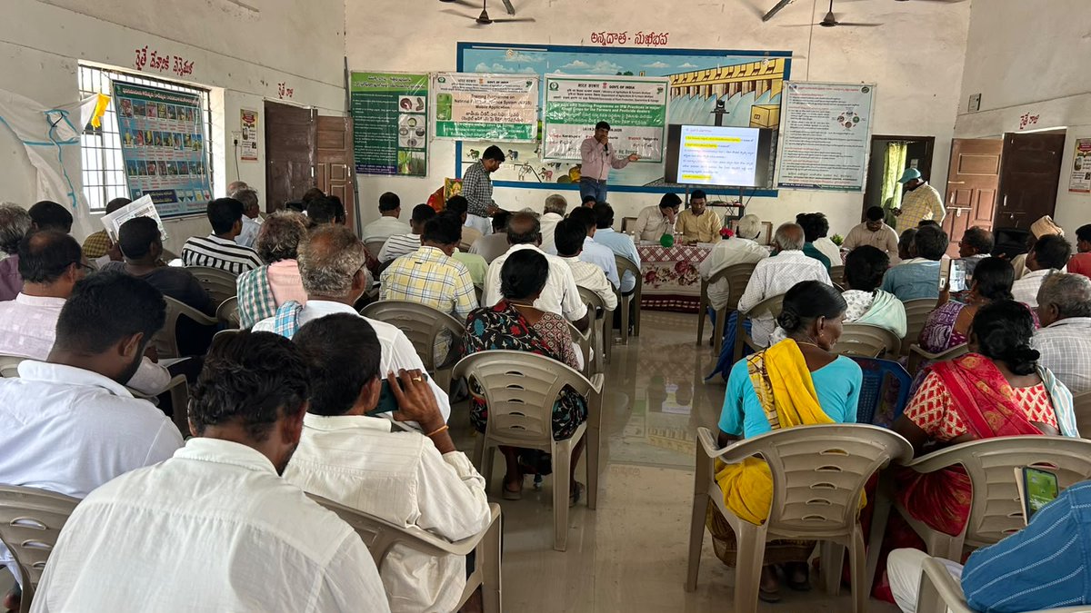 CIPMCHyd's tweet photo. The Central Integrated Pest Management Centre (CIPMC), Hyderabad, organized a two-day HRD Training Programme on Integrated Pest Management (IPM) practices in major Kharif crops during 28th -29th  Sep, 2026 at Kondrapole Village and Damacherla Mandal, Nalgonda District, Telangana. https://t.co/zEsqaklCXw