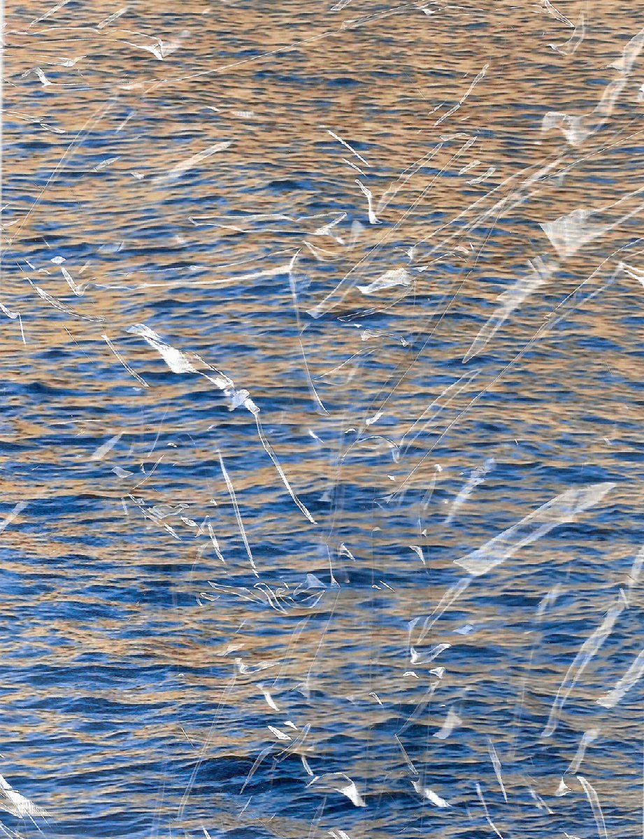 danghentschel's tweet photo. Scanned picture of the ocean with plastic wrap on the scanner https://t.co/c5ziLZUNfR
