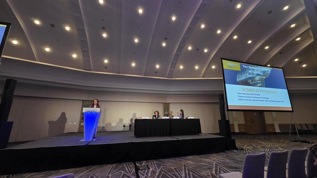 chriszioga's tweet photo. Keynote lecture by the fashionable Dr @DianaEstherossi on a very interesting topic "Women in Pathology" is just starting! Go, Diana 💪🤗
#ECCyto2026 https://t.co/qAR1QYpNzP