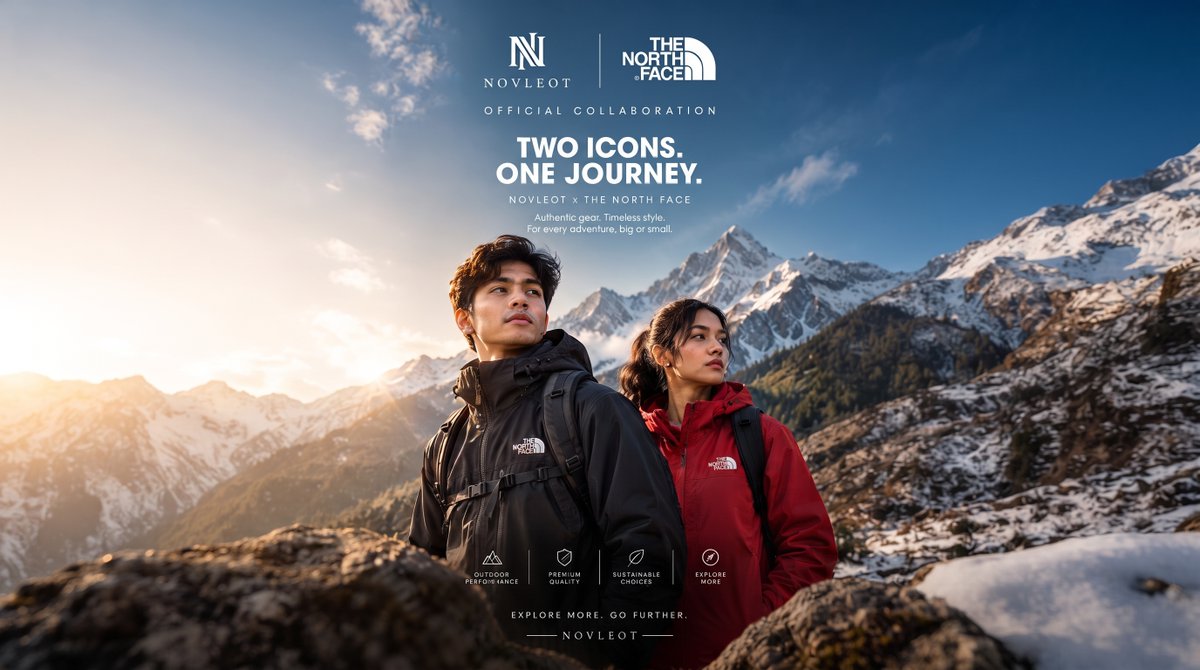 Novleot's tweet photo. 🏔️ A new Chapter begins.

Novleot × The North Face
Adventure meets everyday style. 🌲🔥

Are you ready to Explore More &amp; Go Further?

👇 Comment করুন: “READY”

#Novleot #TheNorthFace #Adventure #Streetwear https://t.co/9vxUqotDI2