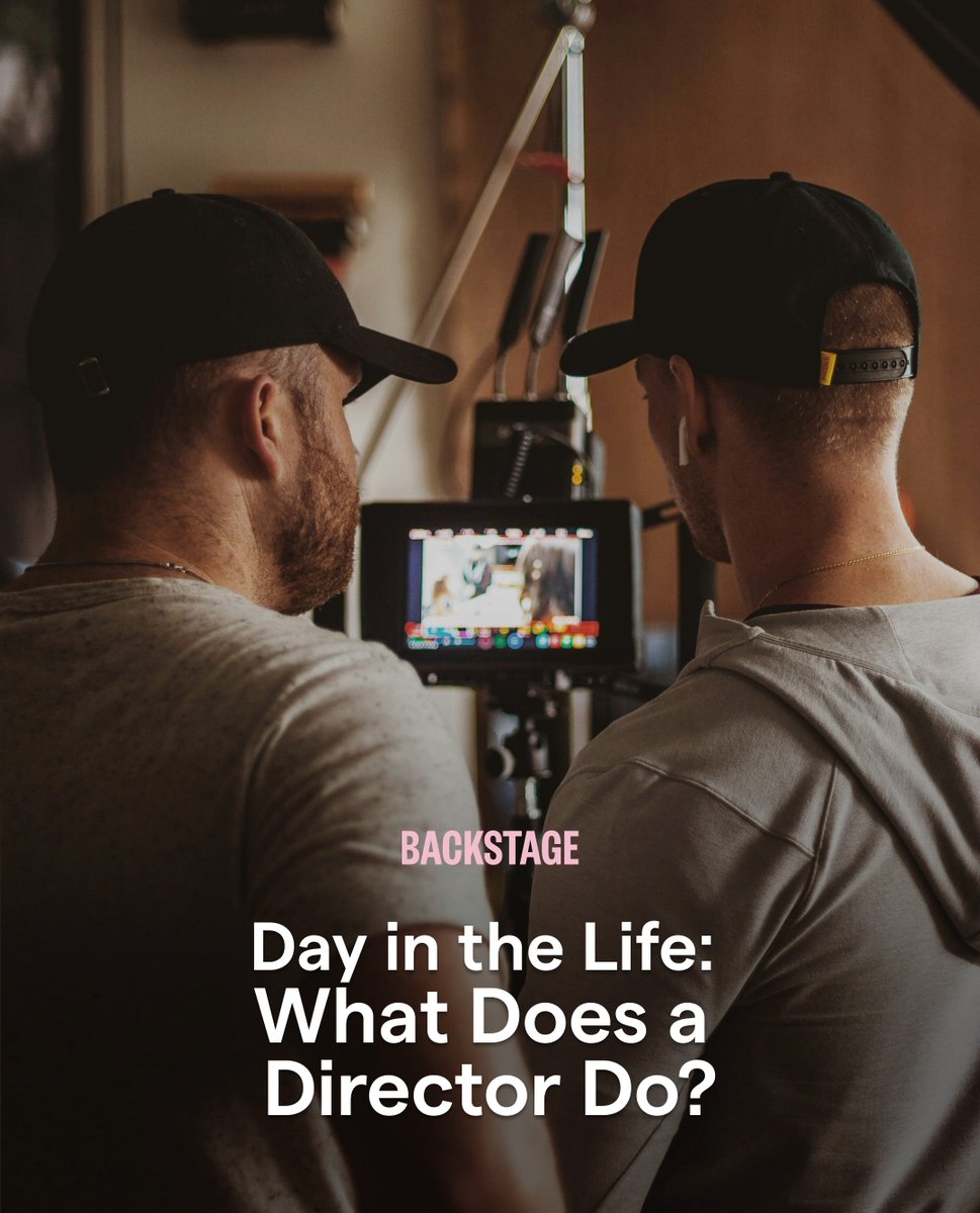 Backstage's tweet photo. What do film directors actually do all day? 

Here's our hour-by-hour look at directing as a full-time job: https://t.co/pxiqyVYCiY https://t.co/FGl3roybEb