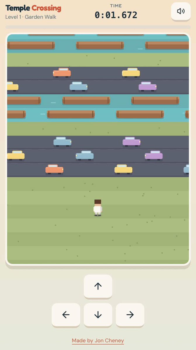 BYUMemesRevived's tweet photo. There's now a game where you can help the temple worker cross the road!
Frogger meets temple work! https://t.co/W75gtSXL5O
Credit to Jonathan Cheney #ElderGong #GeneralConference https://t.co/zg6OG1tc41