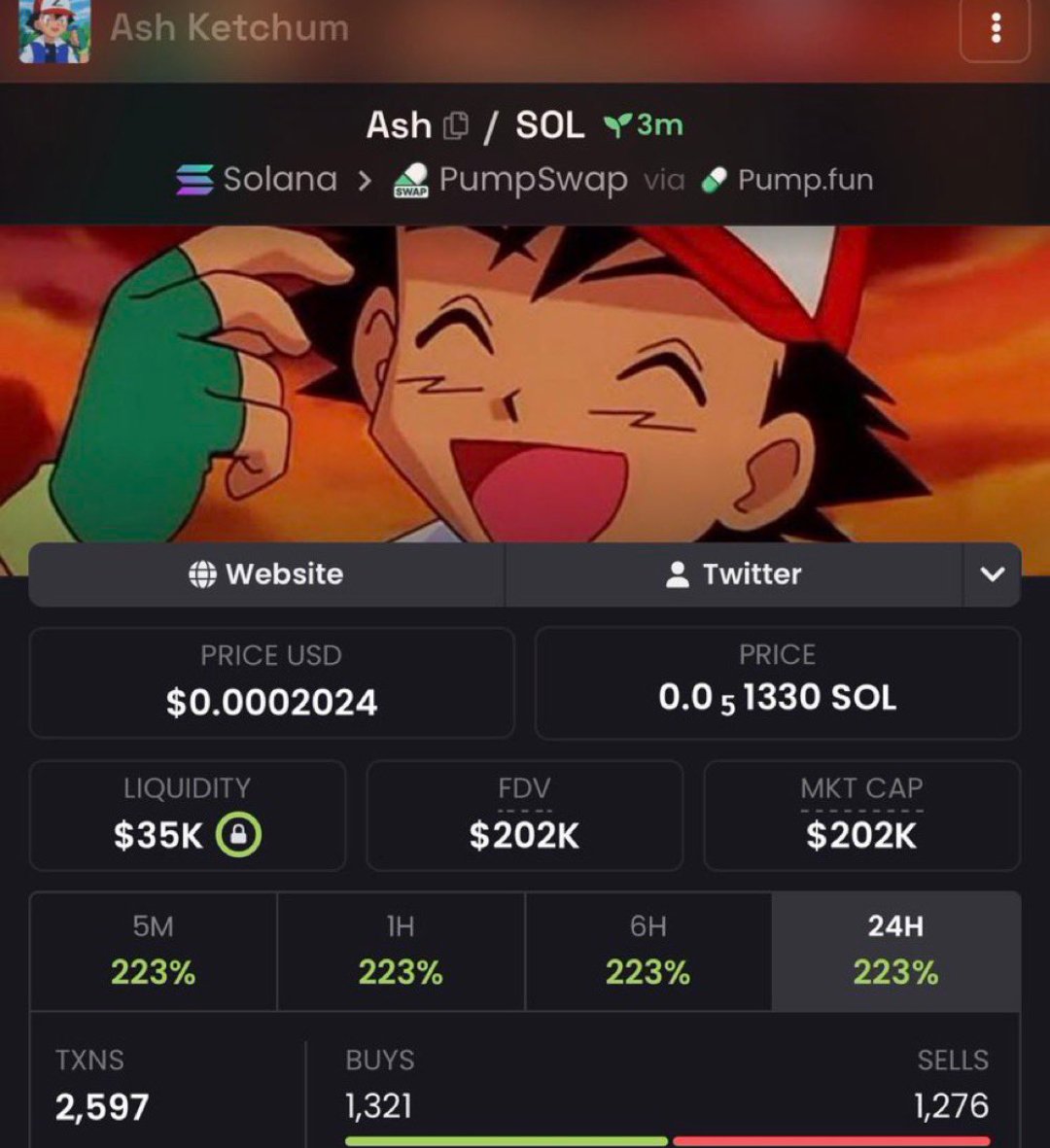 Felipetees's tweet photo. Smooth 25x up on my call $Ash
TG eating massively Best
Dm for entry

F5WvFdG9sCfhv3bVYAMJNWiwpx5e3X2uvpXDtLtdsDJs
#solana #memecoin #memecoin1000x https://t.co/KxvW7Xxk1A