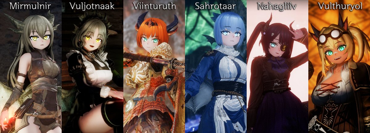 sse_ch's tweet photo. Skyrimのさまざまなドラゴンを萌え化したフォロワーを作ること。 やりがいがあった 考えている。 https://t.co/kj6g1jyIn6