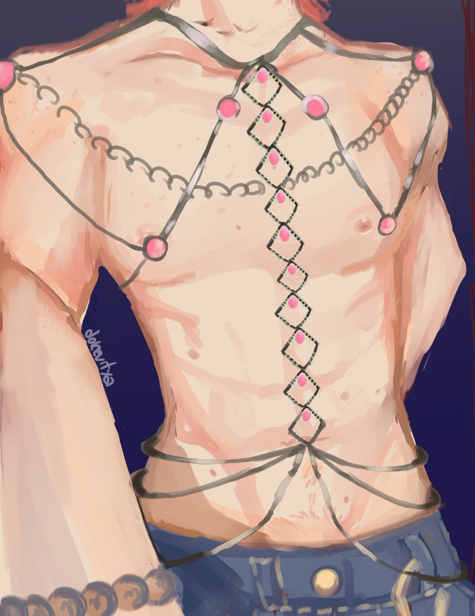 dolcevitya's tweet photo. ezreal bodychains ^__^ 
#ezkayn #ezreal #kayn https://t.co/RTnuLXNL1N