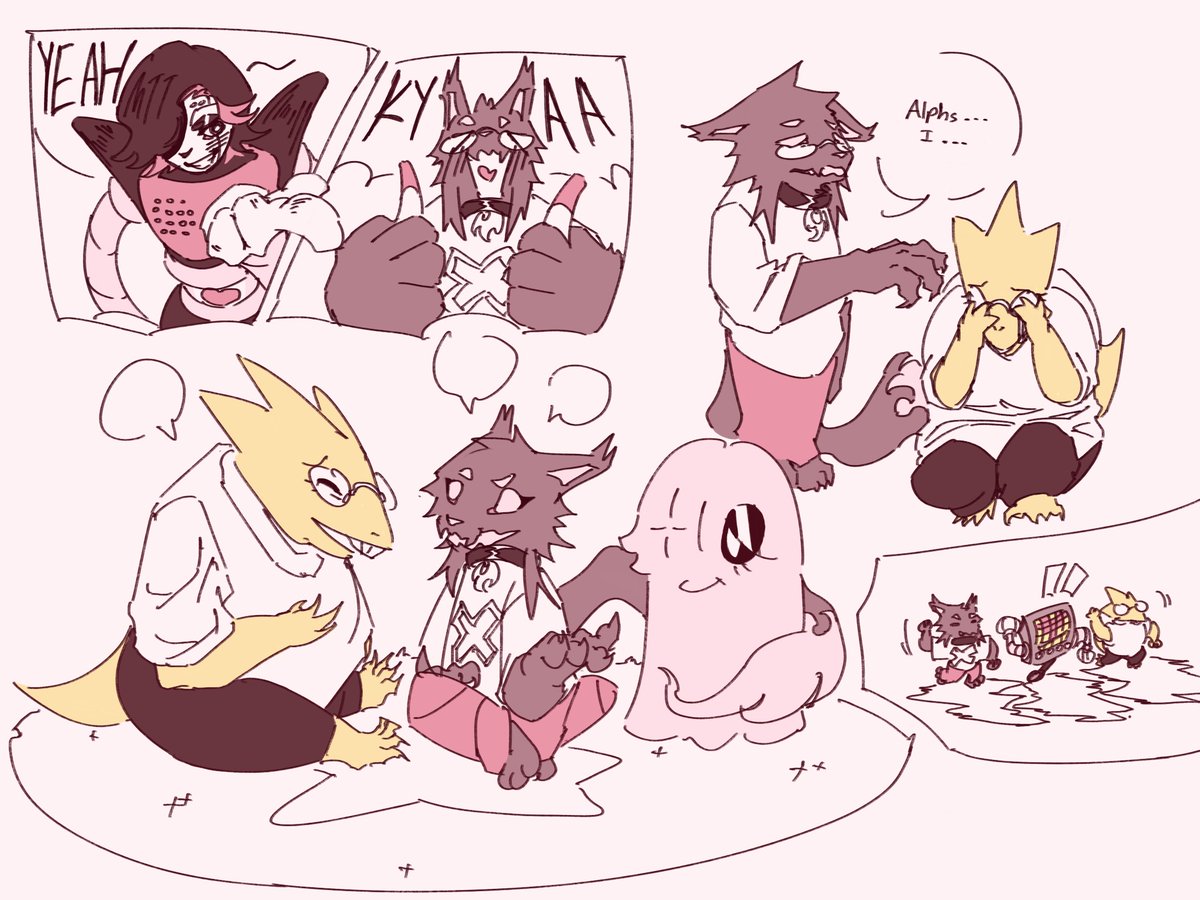 HinoteFiery's tweet photo. “Your favs would adore you” y’know what hell yeah GO my human fan club

#mettaton #alphys https://t.co/OsMI9Kbyg0
