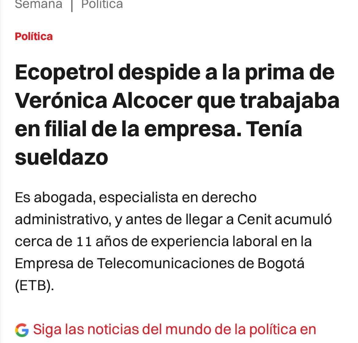 MariaFdaCabal's tweet photo. Y salen los Verónicos de Ecopetrol… uno por uno: chun, chun, chun. 
Se le acabó la fiesta a la corte de la ex primera dama, ex esposa de Petro, que creyó que podía hacer y deshacer con la empresa más importante de los colombianos. https://t.co/sctzhirVi7