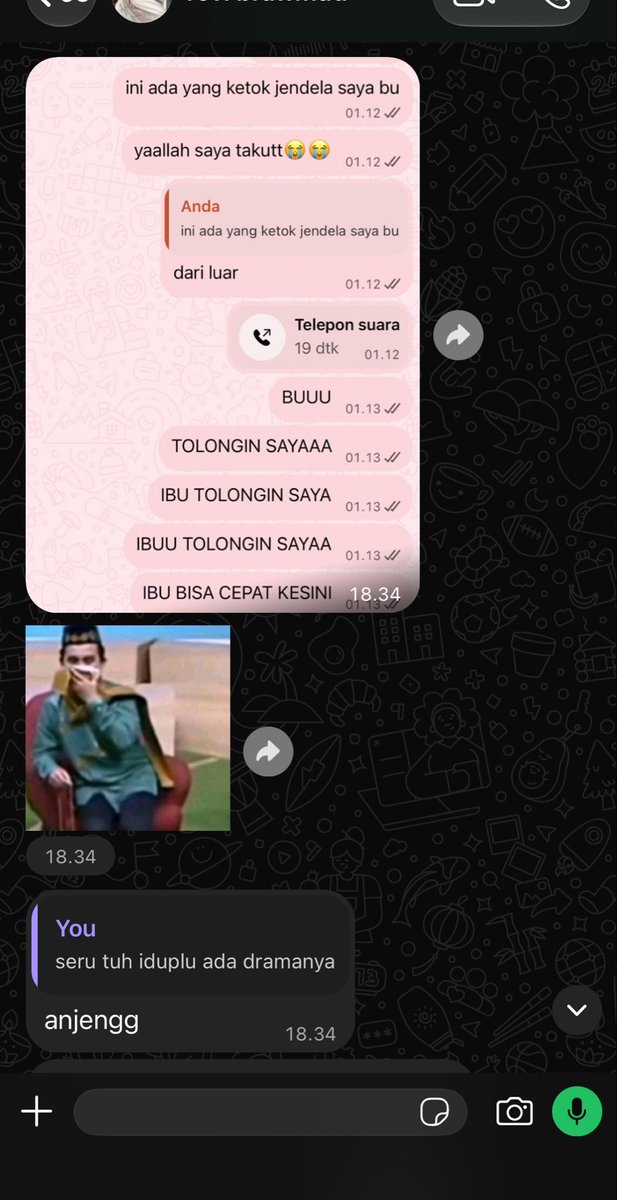 SatrioAyok's tweet photo. TURNS OUT INI PACARNYA SENDIRI!!!!! ganggu ibu kos ini drama bgt wong https://t.co/KXmNfbdaa2