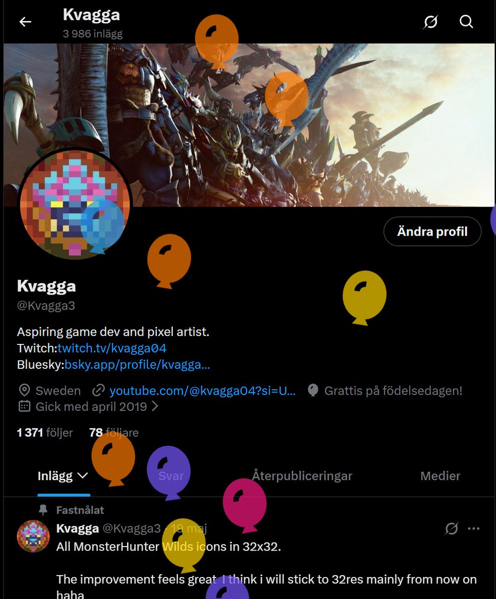 Kvagga3's tweet photo. It's my balloon day today! 🥳 https://t.co/cgKg3ApQKX