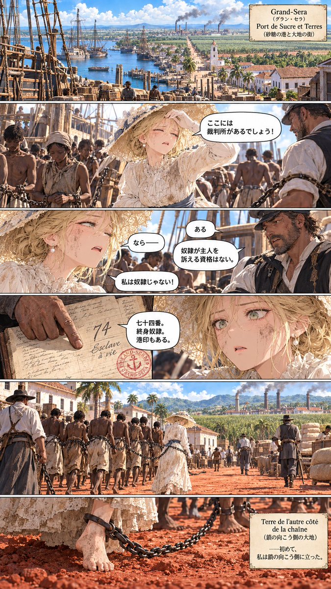 aididprison's tweet photo. 『光の港ベイルヘイブン』(2/3)
#女囚漫画 #女囚 #逮捕 #DID #AIart https://t.co/kt7OW6xoD0