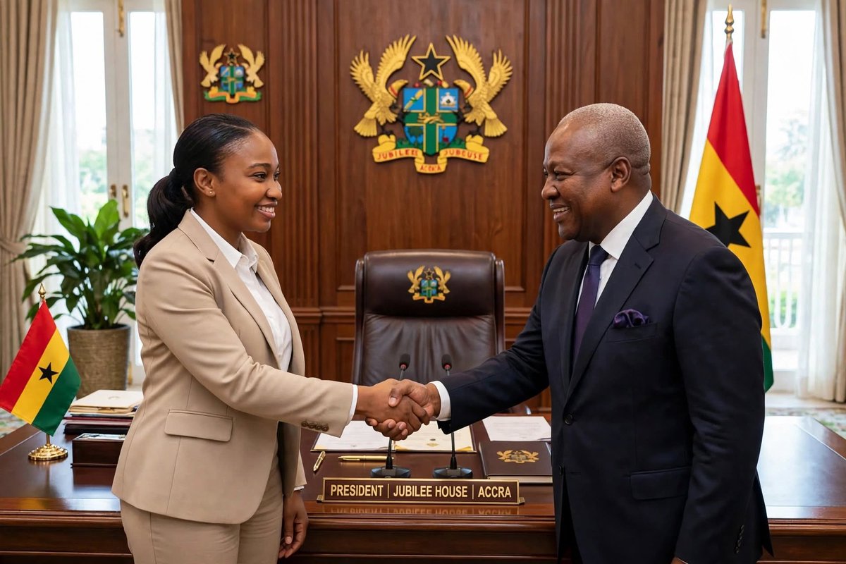 ewura__abena's tweet photo. I’m not into politics, neither do I support any political party, but you and I can attest to the fact that His Excellency John Dramani Mahama has really worked hard since becoming President again. There are things he has done that have been helpful, and I believe he deserves to be appreciated for them. It’s okay if you don’t agree with me. You may have a different political view or affiliation, and that’s perfectly fine. But regardless of the party we support, I believe we should be able to acknowledge the good we see. Once again, thank you, His Excellency John Dramani Mahama, for the work you are doing for this country. 🇬🇭🙏🏽