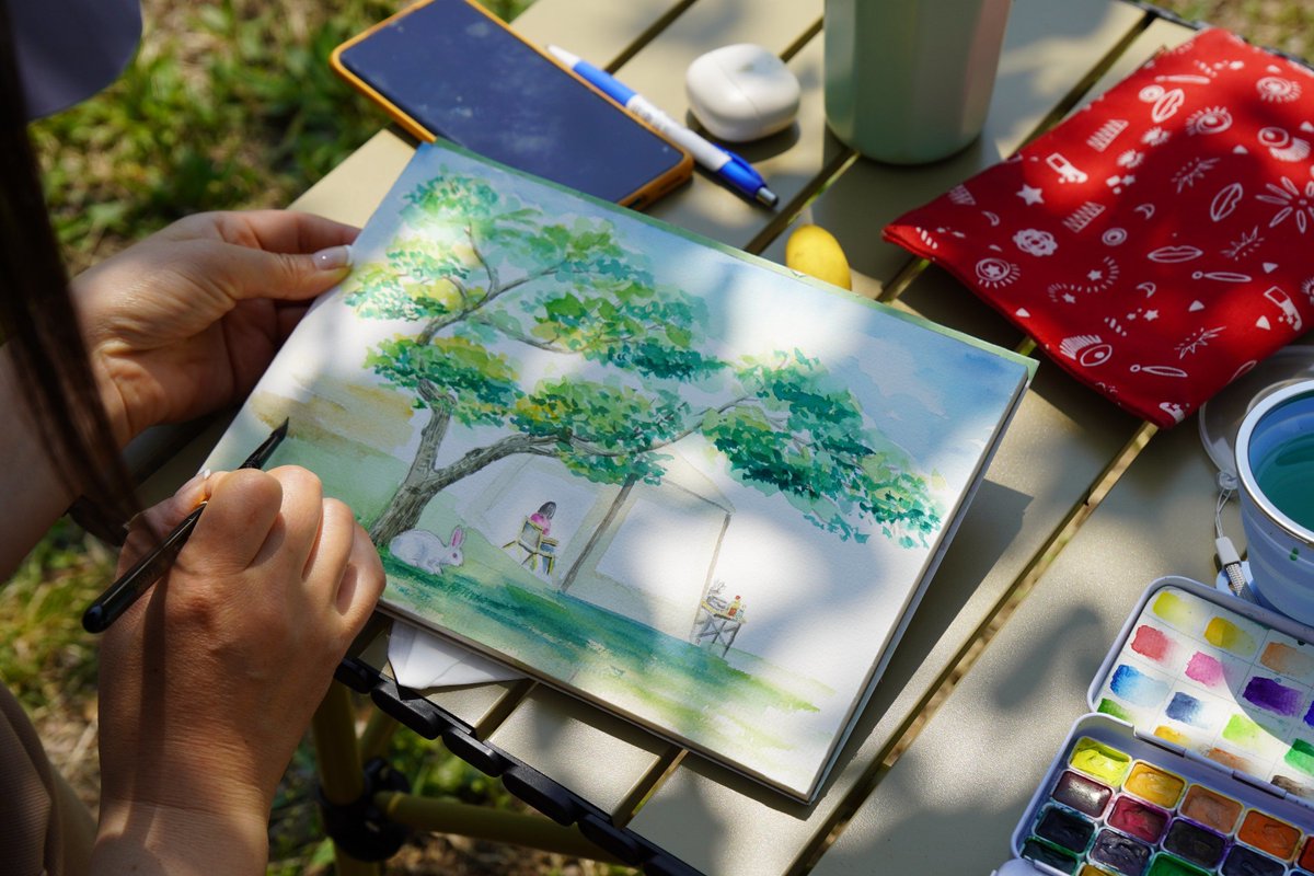 IslaDrewalai's tweet photo. Quieres empezar una nueva afición Hoy prueba a pintar con acuarelas, es fácil y relajante! https://t.co/GgCuYc2swi