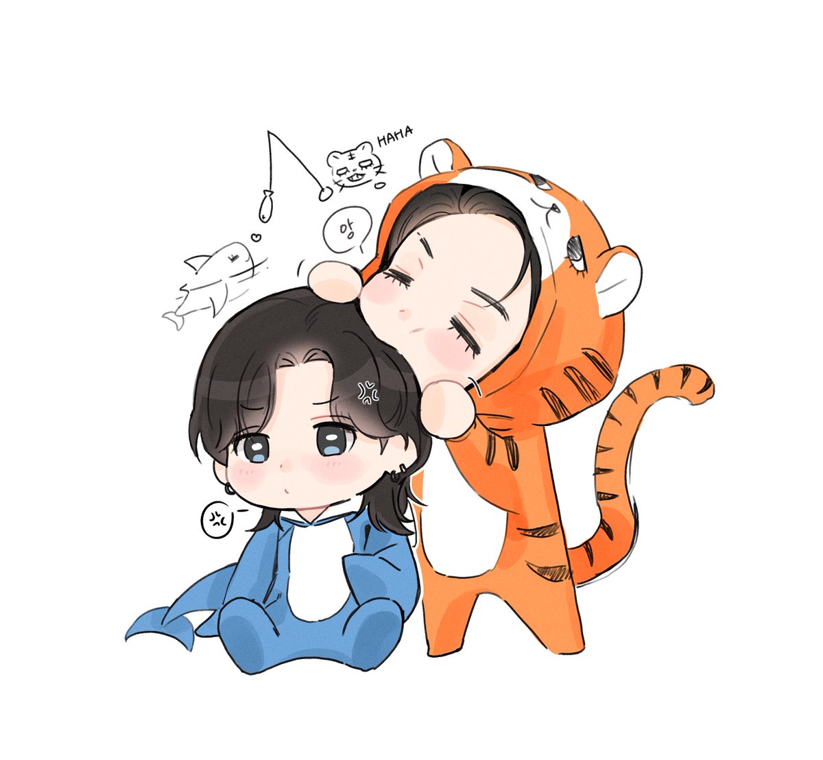 boohitt810's tweet photo. 🦈🐅

#잏탯 #한탯 https://t.co/V99Yaw4ec7