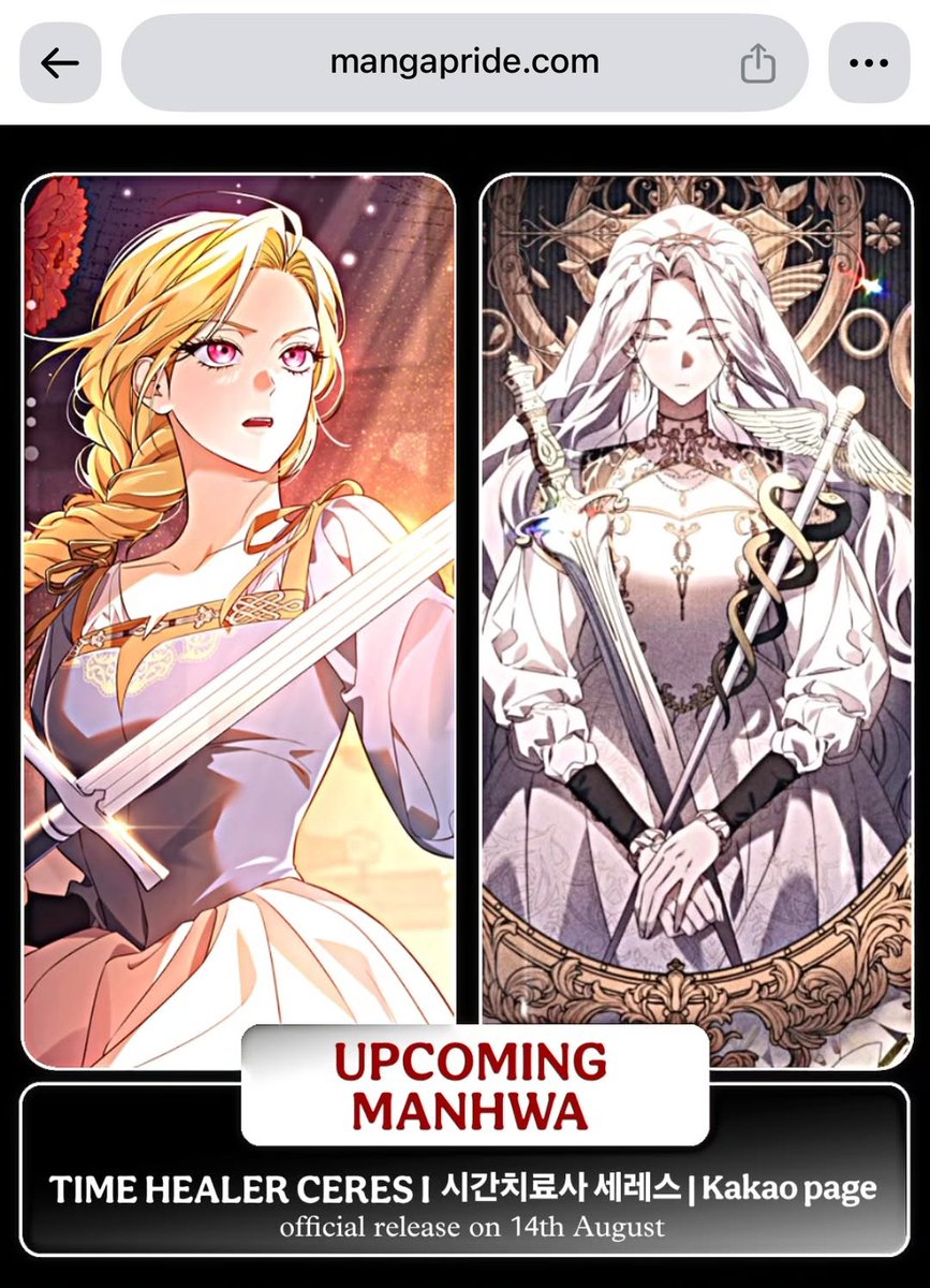 linked_heai2ex's tweet photo. NEW MANHWA ‼️ Same author as A fortune telling princess. This looks promising ❤️

TITLE 👉 Time Healer ceres
STATUS 👉 ONGOING 
PLATFORM ➡️ KAKAO PAGE 

SYNOPSIS 👇… https://t.co/VeobKwkEmc